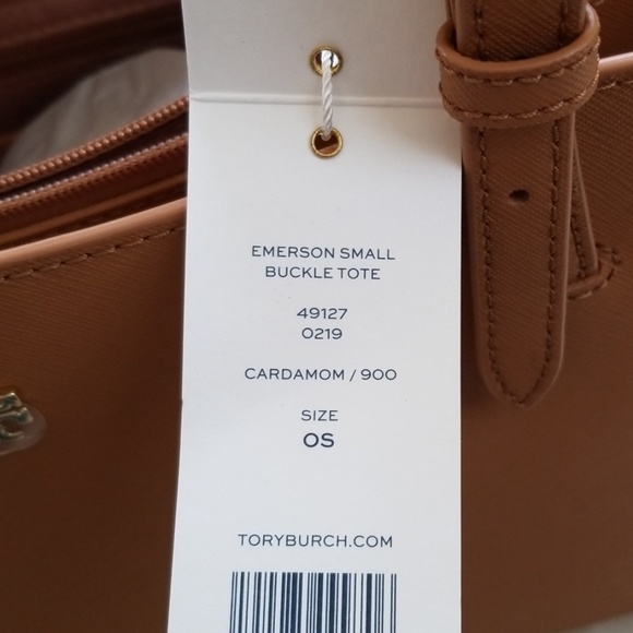Tory Burch Emerson Small Buckle Tote Cardamom - Picture 6 of 8